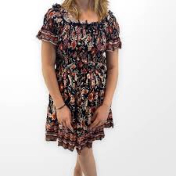 Band of Gypsies floral boho short dress like new - Picture 1 of 3